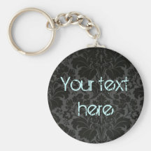 Vintage preto. Customizable. Chaveiro