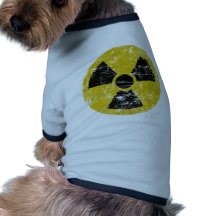Vintage radioativo roupas para caes