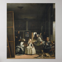 Vintage Velázquez Las Meninas Pôsteres