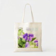 Violeta bonita do primavera bolsas