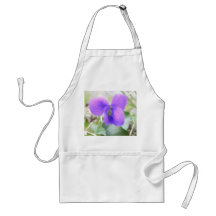 Violeta delicada do primavera avental