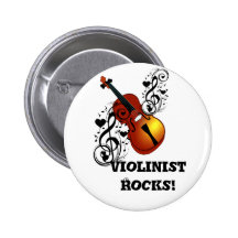 Violino, amante em Heart_ Botons