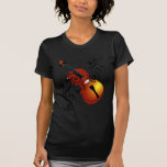 Violino, amante em Heart_ Camisetas