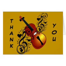 Violino, amante em Heart_ Cartões