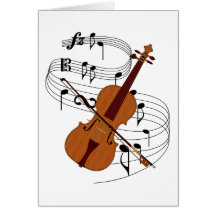 Violino Cartão