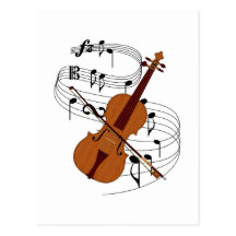 Violino Cartao Postal