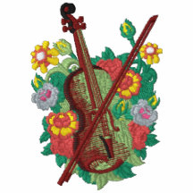 Violino floral