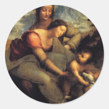Virgin & criança com St Anne & cordeiro Adesivos