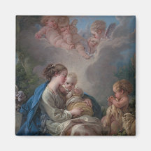 Virgin e criança - François Boucher Imãs