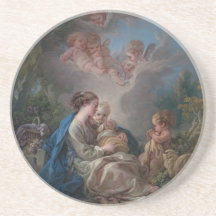 Virgin e criança - François Boucher Porta-copo