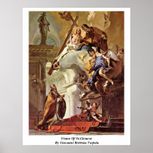 Visão de St Clement por Giovanni Battista Tiepolo Posteres