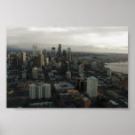 Vista da cidade de Seattle da parte superior da ag Posters