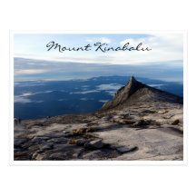 vista do kinabalu cartão postal