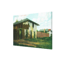Vista exterior da casa dos quatro ventos impressão em tela canvas