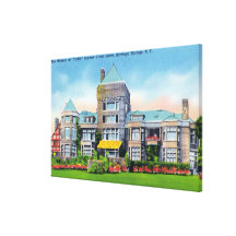 Vista exterior da mansão de S. Trilha Propriedade  Impressão De Canvas Esticada