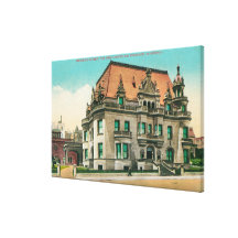 Vista exterior da mansão de Spreckels, Van Ness Impressão Em Canvas