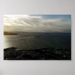 Vista sobre da agulha do espaço em Seattle Impressão