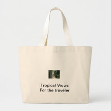 Vista tropical bolsa de lona