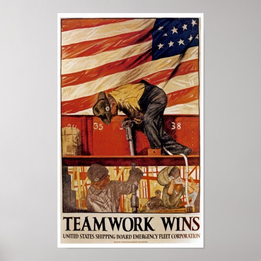 Vitórias dos trabalhos em equipe posters