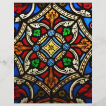 Vitral religioso bonito panfleto