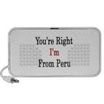 Você é direito que eu sou de Peru Caixinha De Som Para Viagem