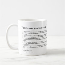 Você sabe que você é uma enfermeira quando… caneca