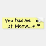 Você teve-me no amante do gato do Meow… Adesivos