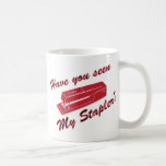 Você viu meu grampeador? caneca