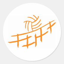 Voleibol Adesivos Redondos