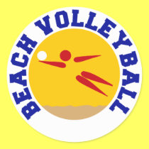 Voleibol de praia adesivos