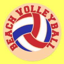 Voleibol de praia adesivos