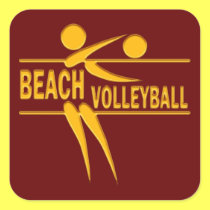 Voleibol de praia adesivos