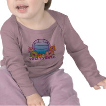 Voleibol de praia da flor camiseta