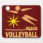 Voleibol de praia mouse pads