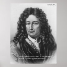 Von Leibniz Felicidade de uns outros impressões do