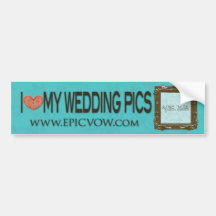 Voto épico "mim ♥ meus fotos do casamento " adesivo
