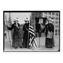 Votos dos Suffragettes para folhetos do peregrino  Cartoes Postais