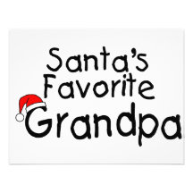 Vovô do favorito de Santa Convite Personalizado