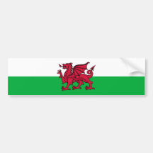Wales - bandeira de Galês Adesivo