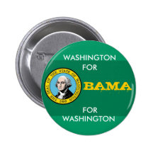 WASHINGTON PARA o botão de OBAMA Boton