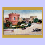 Watercolour dos tribunais de Carlisle Inglaterra d cartões postais