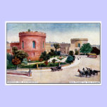 Watercolour dos tribunais de Carlisle Inglaterra d pôsteres
