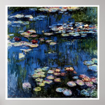 Waterlilies; 1914 por Monet Poster