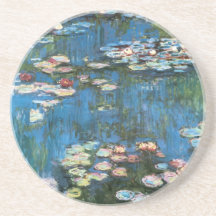 Waterlilies por Claude Monet, impressionismo do vi Porta Copos