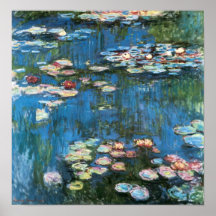 Waterlilies por Claude Monet, impressionismo do vi Posters