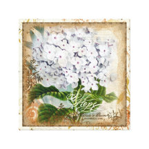 Wedding botânico da esperança dos Hydrangeas perso Impressão De Canvas Esticada