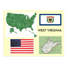 West Virginia, EUA Cartão Postal
