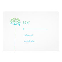 Wildflowers de Ombre | RSVP Convites Personalizado