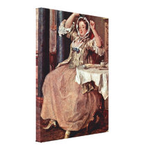 William Hogarth - imediatamente depois do casament Impressão De Canvas Envolvida