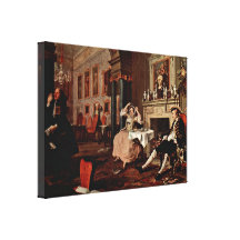 William Hogarth - imediatamente depois do casament Impressão De Canvas Envolvidas